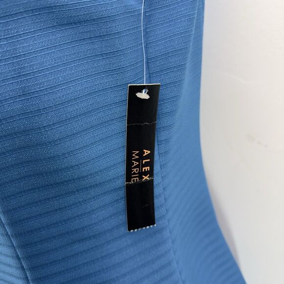 NWT WOMEN'S SZ 8 ALEX MARIE SLEEVELESS BLUE DRESS MULHOLLARD * $129 - Picture 12 of 17